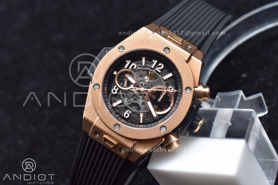 Edition Skeleton Dial A Strap Bang Black Rubber Hublot Unico on Best 904 SmartChoice 1:1 Big RG ZF 0710
